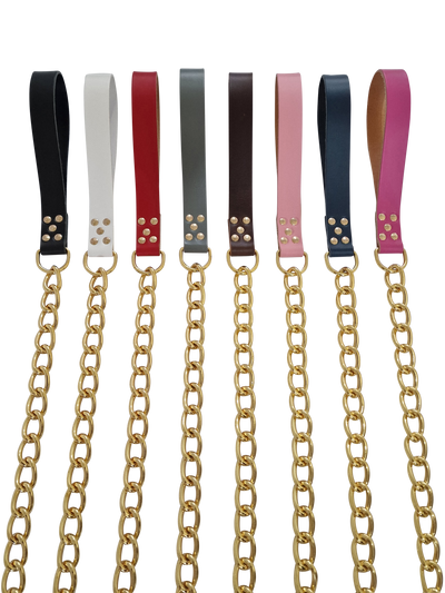 Heavy Duty Gold Leash Chain Dog Lead for any Medium, Large and Extra Large Dog Breed