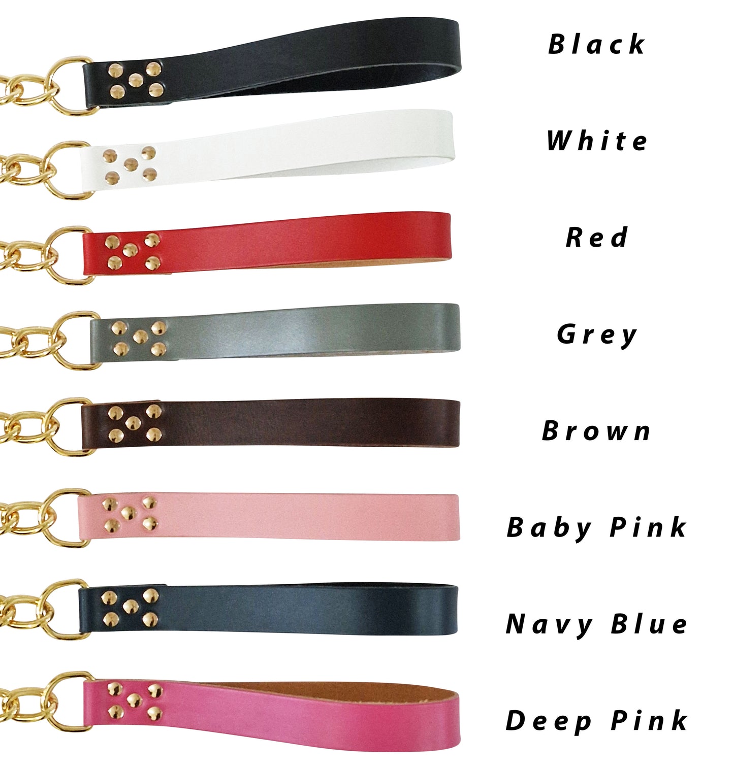 Heavy Duty Gold Leash Chain Dog Lead for any Medium, Large and Extra Large Dog Breed