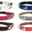 1" wide Beautiful Leather Dog Collars with French Bulldog Badges [ALL COLORS]